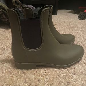 army green booties